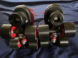 Rocket Crazy Skates Quad Kinder rot Gr. 10 Junior + Full Set Pads - Bild 1 von 13