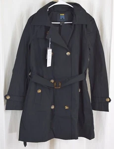 CREATMO US Women's Long Trench Coat Double-Breasted Classic Lapel Overcoat Large - Picture 1 of 3