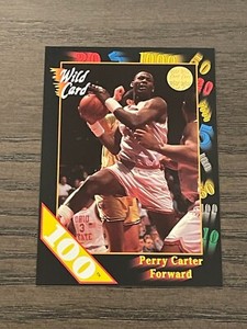 1991-92 Wild Card 100 Stripe Perry Carter #44 Ohio State Buckeyes