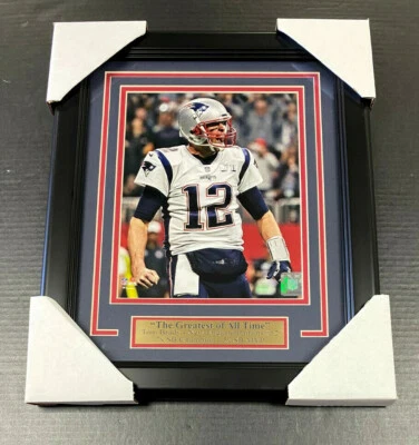 TOM BRADY 7X SUPER BOWL Campeón PATRIOTAS 8x10 FOTO ENMARCADA LA MEJOR DE LA HISTORIA Foto 1 de 2