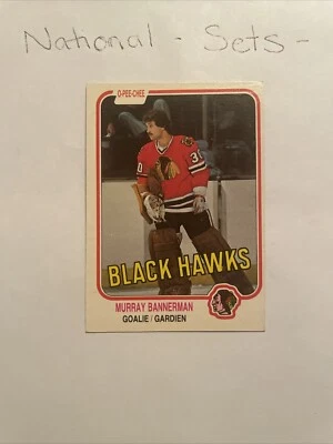 1981-82 O-Pee-Chee Hockey #68 Murray Bannerman Rc - Black Hawks - Image 1 of 2