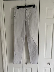 Pantalones chinos H&M 30R de sarga de algodón beige liso - Imagen 1 de 3