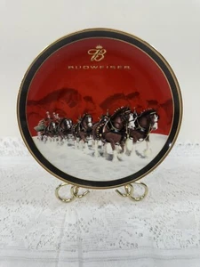 Budweiser 2004 Holiday Plate Budweiser Clydesdales Lonnie Busch Anheuser Busch - Picture 1 of 3