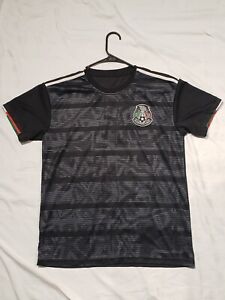 Adidas Mens Medium Soccer Mexico Jersey, Black,