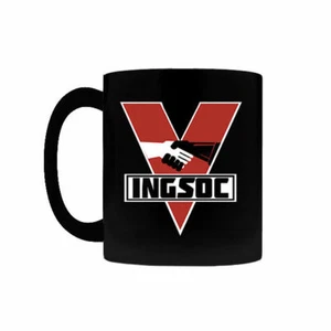 New INGSOC Emblem COFFEE MUG, Orwell 1984, War Peace Ignorance, Dystopian Sci-Fi - Picture 1 of 7