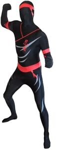 Ninja Morphsuit Fancy Dress Costume Party Festival Halloween Stag Party Unisex