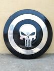 Punisher Skull Shield - Round Shield - Cosplay Costume Prop - Metal Shield