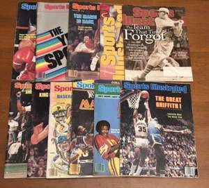 Vintage Lot Of 11 Sports Illustrated Magazines 1975-1996 Mixed Dates Good To VG+ - Picture 1 of 23