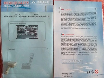 Aires sedile eiettabile in resina per kit EFA-2000 Typhoon Harriers 1:48 - Immagine 1 di 3