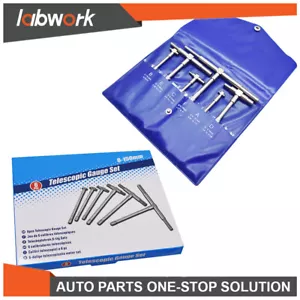 Labwork Precision Telescoping Gage Set T-Bore Hole Gauges 6 Pack 5/16"-6" Range - Picture 1 of 12