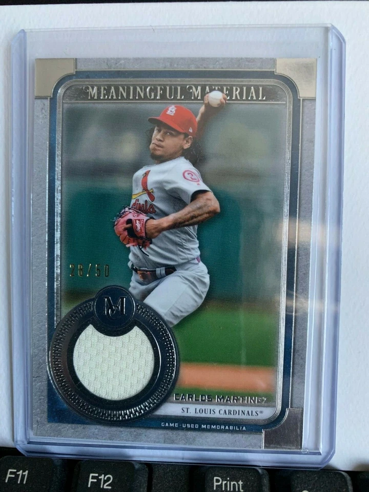 2019 Topps Museum Meaningful Material Carlos Martinez MMR-CM /50 - Image 1 of 1