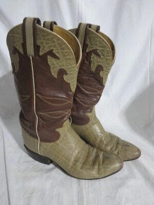 Винтажные женские ковбойские сапоги Tony Lama 7 1/2 шоколадные карибу с коробкой - Изображение 1 из 4