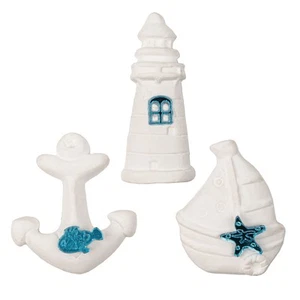 ETM ETM Yeso Mar 4,5 Cm Asst. Recuerdo Blanco Celeste 12 Pz - Imagen 1 de 2