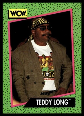 1991 Impel WCW Set Break Teddy Long #153 - Image 1 of 2