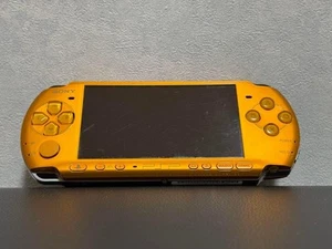 SONY Playstation PSP 3000 Bright Yellow Game Console Good Tested Condition Japan - Picture 1 of 4