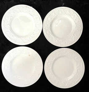 FOUR 9.25" Luncheon Plates Wedgwood PATRICIAN IVORY - Old stamp - IMPERFECT - Picture 1 of 11