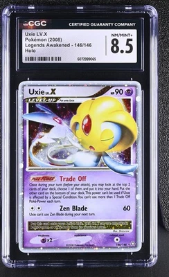 CGC 8.5 Uxie LV.X 2008 Legends Awakened 146/146 Holo Pokemon Card - Image 1 of 2