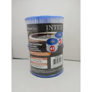 Intex 29001E PureSpa Type S1 Easy Set Spa Filter Replacement Cartridges 2 Pack - Picture 1 of 4