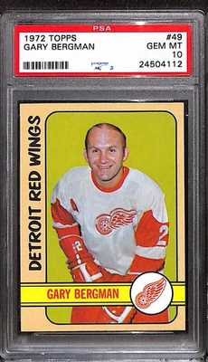 1972-73 Topps #49 GARY BERGMAN PSA 10 GEM-MT SKU not found  - Image 1 of 3