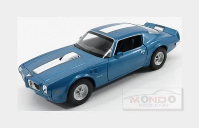 1:24 WELLY Pontiac Firebird Trans-Am 1972 Blue Met White WE24075BL Model - Image 1 of 2