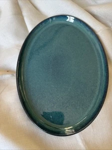 1 Used Denby Greenwich Green Oval Serving Dish/sandwich tray 27cm - Picture 1 of 10