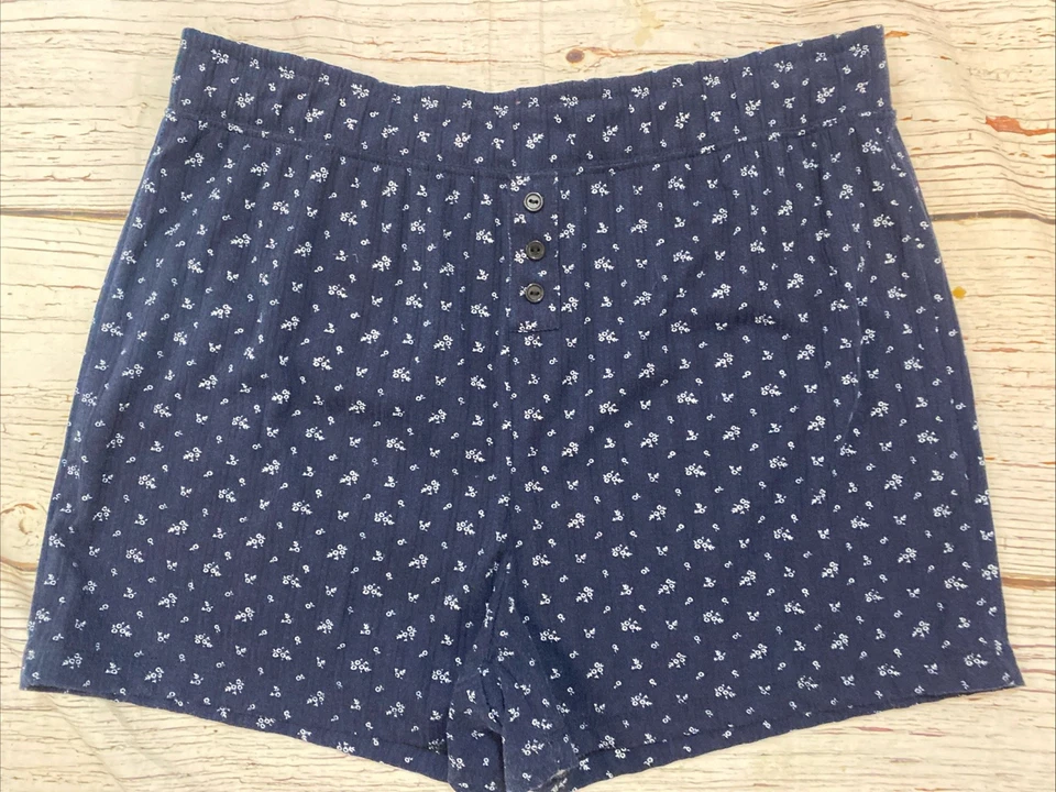 Pantalones Cortos Mujer Florales Mujer’s Pull On Cintura Elástica Elastizados Talla L Foto 1 de 4