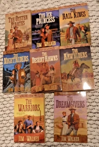 THE WELLS FARGO TRAIL BY JIM WALKER BOOK SET  1 - 8  American West fiction serie - Picture 1 of 4
