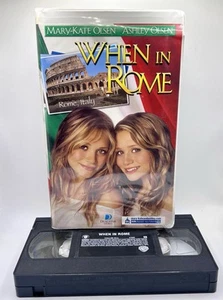 Mary-Kate And Ashley Olsen- When in Rome (VHS, 2002, Clam Shell Packaging) - Imagen 1 de 3