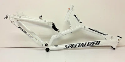 2001 Specialized Rockhopper Comp FSR XC Médio A1 Alumínio Mtn Quadro de Bicicleta Branco - Imagem 1 de 4