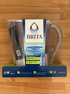Brita Elite Large 10 Cup Water Filter Pitcher 6 Month Filter NEW SEALED - Picture 1 of 9