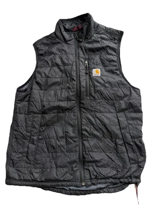 CARHARTT 102286 001 - Men's Black Rain Defender Insulated Nylon Vest Medium - Image 1 of 4
