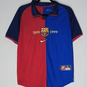 Maglia Barcellona Remake Home Football Shirt 1999 - 2000 Nike Uomo Taglia S - Foto 1 di 6