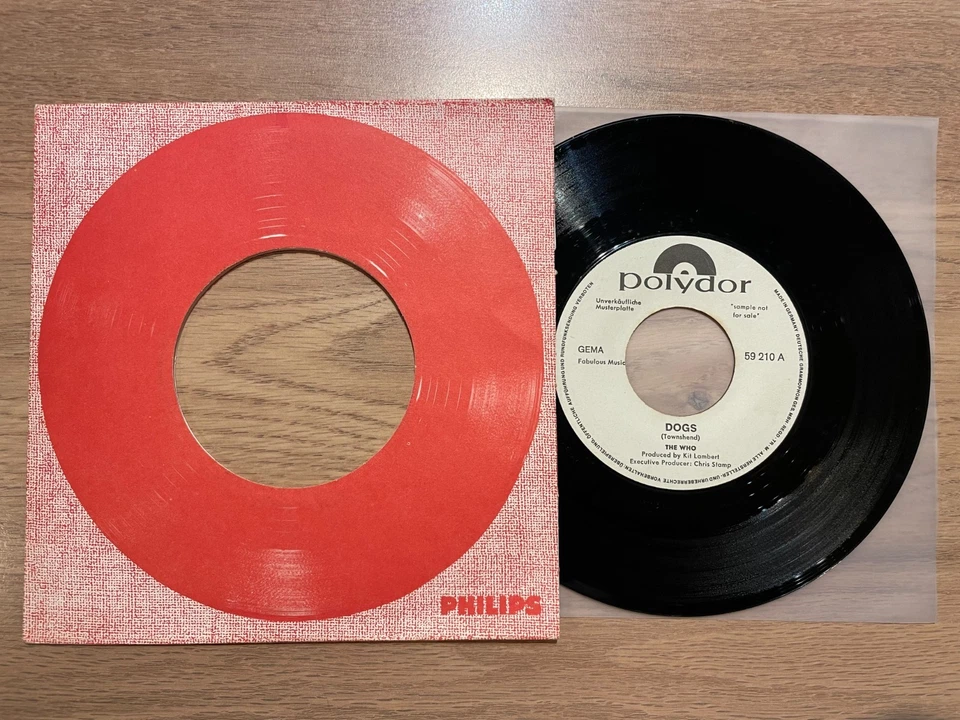 THE WHO - Dogs -  RARE GERMAN PROMO  7" - Photo 1/2