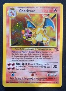 Charizard Holo Pokemon Card Base Set-2 4/130 Ungraded Raw NM - Picture 1 of 12