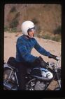 Paul Peterson Candid riding 1960's Motorcycle Original 35mm Transparency 