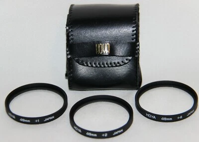 Hoya 49mm Close Up Filter Set +1 +2 +4 - Mint Condition - Image 1 of 4