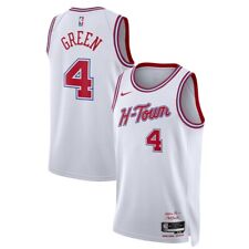 Houston Rockets Jalen Green #4 Nike White 2023/24 Swingman Jersey City Edition