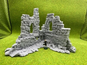 HO scale Ancient Ruins Destroyed Building M1 1:87 scale 3D print - Picture 1 of 5