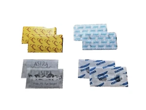 8  Double Edge Razor Blade Sampler – Feather, Astra, Derby & Shark FADS - Picture 1 of 1