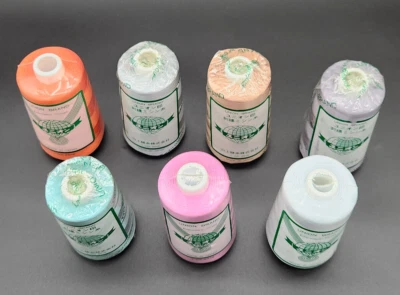 Machine Embroidery Thread Large Cone Polyester Embroidery Thread Lot of 7  NEW - Image 1 of 4