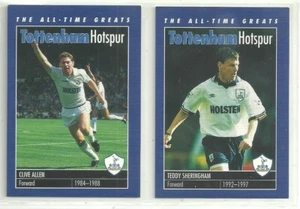 2 x TOTTENHAM HOTSPUR - 'Los grandes de todos los tiempos' Carlton Books 1997 - Tarjetas - Imagen 1 de 2