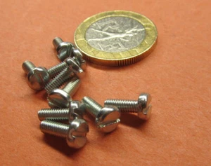 Zinc Plated Steel Pan Slotted Machine Screw M3 x 0.5 x 8 mm Length, 300 pcs - Picture 1 of 13