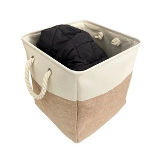 Collapsible Storage Basket Portable Storage Baskets Clothing Basket - Picture 1 of 19