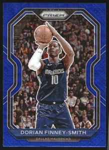 2020-21 Panini Prizm Prizms Blue Wave #63 Dorian Finney-Smith