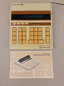 VTG LITTON MONROE JD 30 DESK CALCULATOR CORD MANUAL - Picture 1 of 23