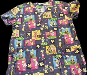 Women’s Scrub Top Frogs Scrub Size Medium - Picture 1 of 10
