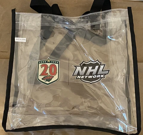 Minnesota Wild 20th Anniversary Stadium Clear Bag Tote Cover