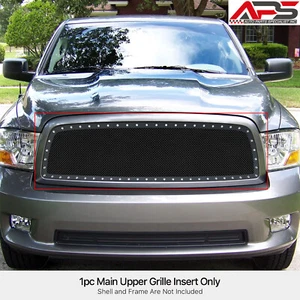 Se adapta a insertos de rejilla para Dodge Ram 1500 negro superior para remaches - Imagen 1 de 4