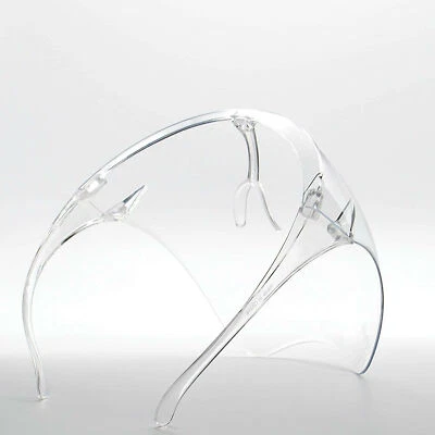 Clear Face Shield Mask Transparent Reusable Glasses Visor Anti-Fog - Image 1 of 4