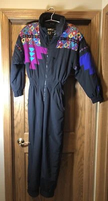 Traje de nieve retro vintage Tyrolia para mujer de una pieza años 80 talla 10 suroeste Foto 1 de 4